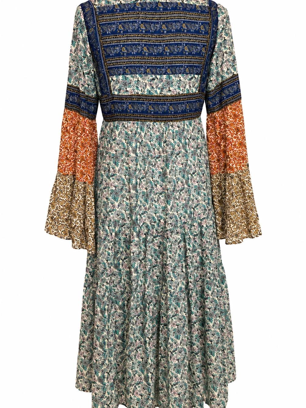 Free People Music of the Night Boho Maxi Kimono Dress XS - Picture 5 of 8